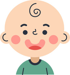 Cute Children Avatar Illustration Element