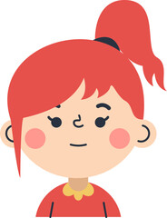 Cute Children Avatar Illustration Element