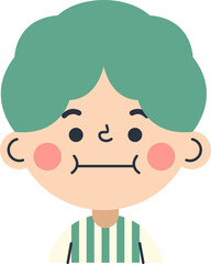 Cute Children Avatar Illustration Element