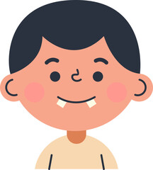 Cute Children Avatar Illustration Element
