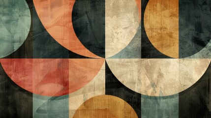 Vintage abstract geometric shapes background. Geometric wallpaper