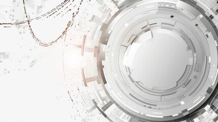 Obraz premium Abstract Technological Interface Background