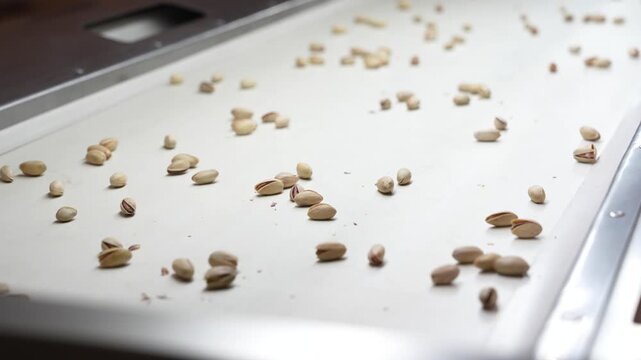 Pistachios Packaged in the Factory Video, Siirt Turkiye (Turkey)