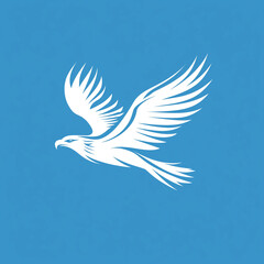 Fototapeta premium Majestic Eagle Logo with Dynamic Lines in a Sharp Vector Style