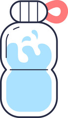 Drink Water Bottle Illustration Element