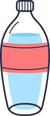 Drink Water Bottle Illustration Element