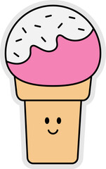 funny cartoon ice cream