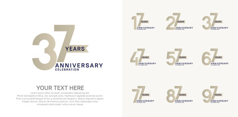 anniversary set, brown and black color with ribbon for celebration event