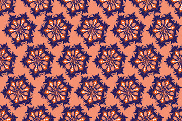 seamless pattern with flowers
