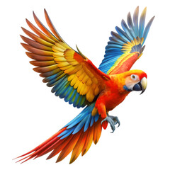 Obraz premium Flying parrot