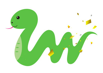 巳年の蛇のイラスト