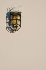 Light on Alaska marine highway ferry along inside passage traveling from Washington to Alaska in summer 