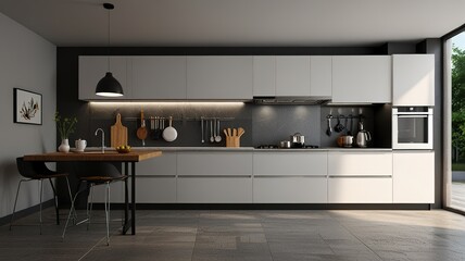 Modern Interior With Bright Wall, Living room, Bed room, kitchen, House Plants