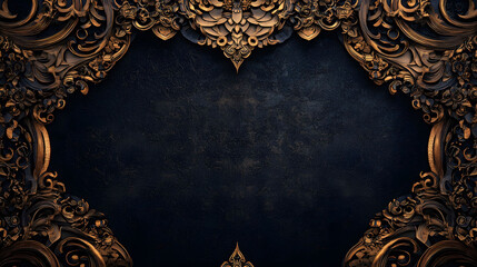 Creative Cultural design layout template background with luxury javanese ornament