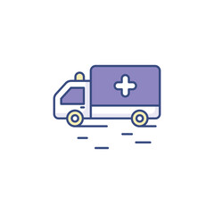 Emergency Services icon design with white background stock illustration