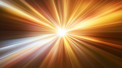 Abstract background showing golden light beams radiating from center