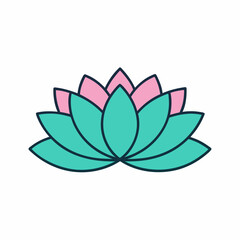 lotus flower vector illustration, Flowers vector art, lotus flower silhouette, lotus flower icon, lotus flower line art,eps, black and white lotus