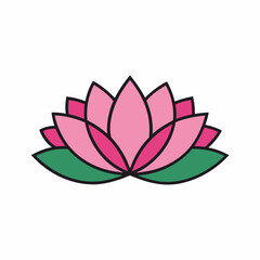 lotus flower vector illustration, Flowers vector art, lotus flower silhouette, lotus flower icon, lotus flower line art,eps, black and white lotus