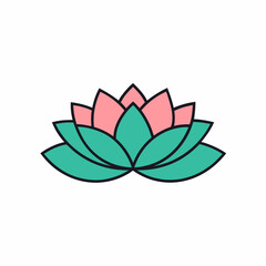 lotus flower vector illustration, Flowers vector art, lotus flower silhouette, lotus flower icon, lotus flower line art,eps, black and white lotus