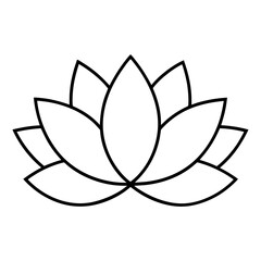 lotus flower vector illustration, Flowers vector art, lotus flower silhouette, lotus flower icon, lotus flower line art,eps, black and white lotus