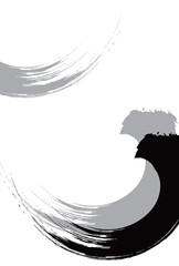 筆文字　墨　かすれ　背景