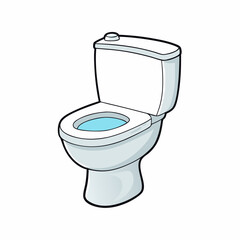 Toilet bowl isolated on white, Toilet bowl vector art, Toilet bowl silhouette, Toilet bowl icon, Toilet bowl line art,eps, black and white Toilet bowl
