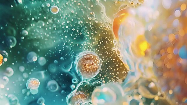 A timelapse image capturing the process of fatty acid breakdown within peroxisomes showing the gradual reduction in size of the organelles as a result.