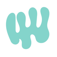 Green abstract shapes vector 