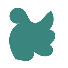 Green abstract shapes vector 