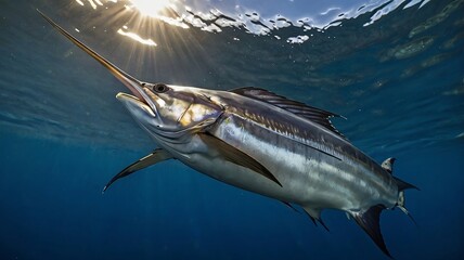 Obraz premium marlin fish in the water