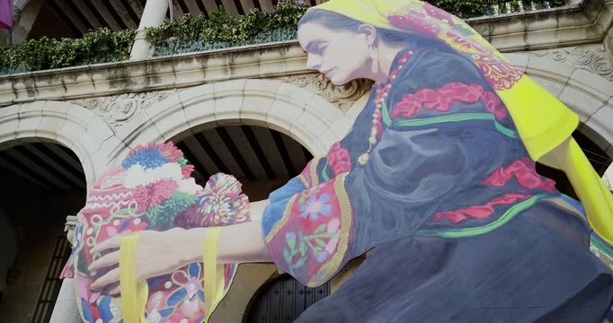 Beautiful general shot of the famous &ldquo;montehermose&ntilde;a&rdquo; of Brea in Plasencia, Spain during its &ldquo;Martes Mayor&rdquo; celebration.