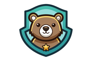 Fototapeta premium Bear logo mascot