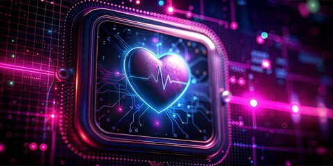 biometric sensor patch for remote patient monitoring, sending real-time health data to medical professionals, no text, no logo