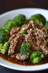 Classic Beef and Broccoli Stir-Fry with Sesame Seeds