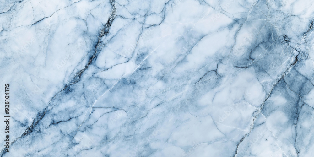 Aufkleber Blue marble texture background showing natural pattern creating abstract lines forming beautiful design