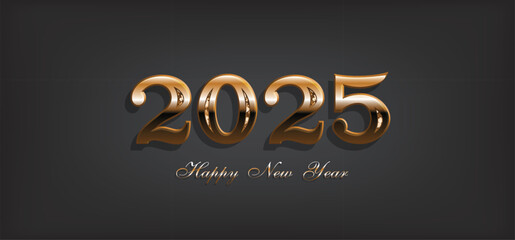 Happy New Year 2025 Elegant and beautiful poster designs