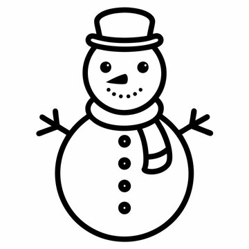 recommend clip art: Black line art Christmas snowman black  silhouette, snowman in silhouette Christmas theme
                    