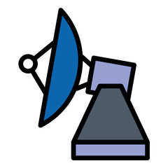 Earth Satellite for Space Icon