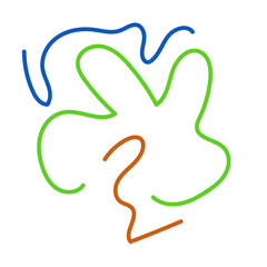 Graphic lines squiggle vectors decoration