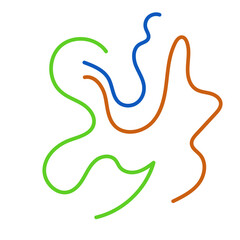 Obraz premium Graphic lines squiggle vectors decoration