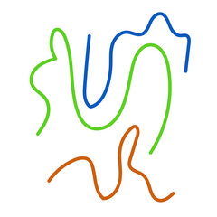 Graphic lines squiggle vectors decoration