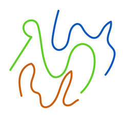 Graphic lines squiggle vectors decoration