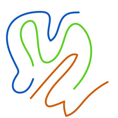 Obraz premium Graphic lines squiggle vectors decoration