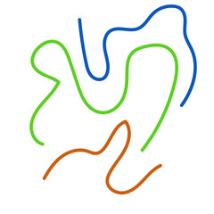 Obraz premium Graphic lines squiggle vectors decoration
