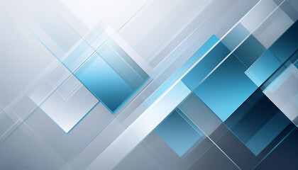 Abstract blue grey tech glossy squares background