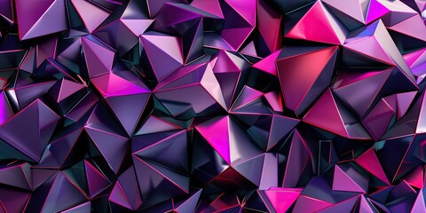 Obraz premium Abstract Purple and Pink Geometric Shapes