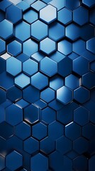 Fototapeta premium Blue Shiny Hexagon Wallpaper for Phones