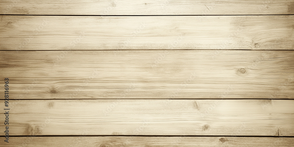 Poster light brown wooden planks forming a rustic background texture