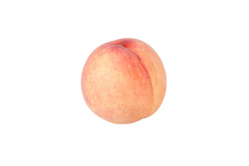 One fresh peach. transparent background
