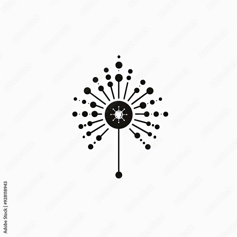 Poster background illustration a simple and minimalistic element